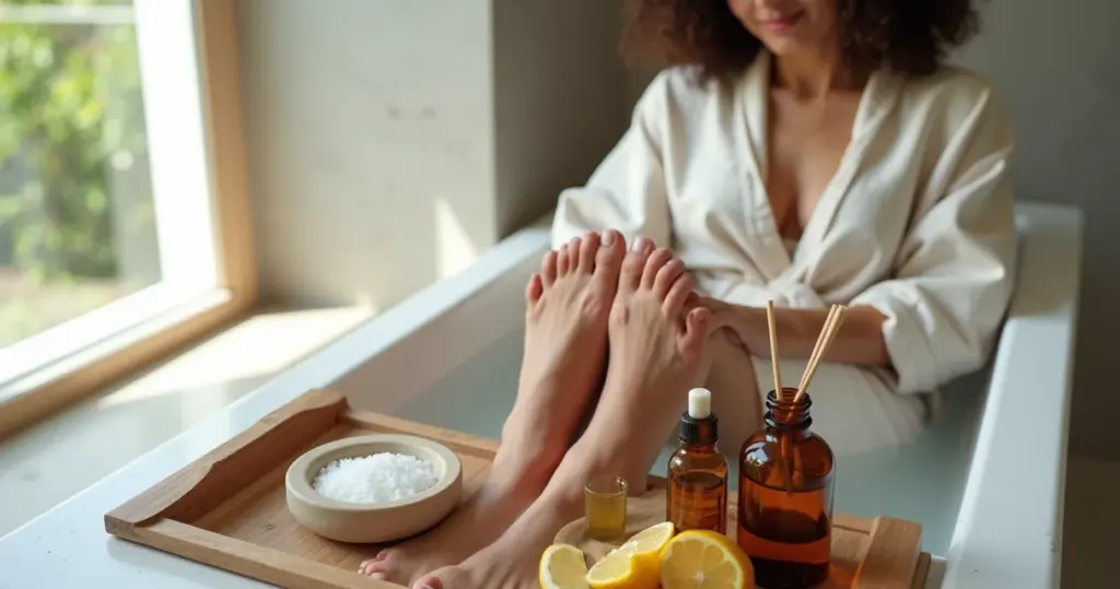 Escalda pés com sal grosso ou óleos essenciais: qual é realmente melhor? Escalda pés com sal grosso ou óleos essenciais: qual é realmente melhor?