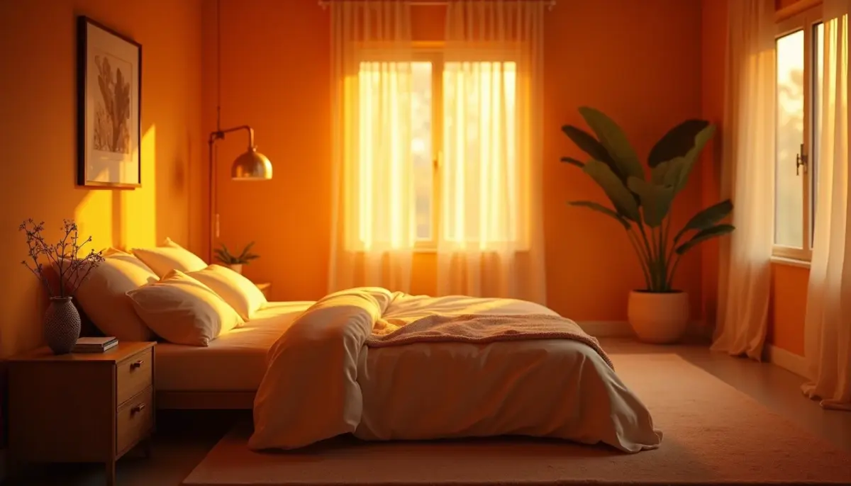 Luz Alaranjada no Quarto: Crie o Clima Perfeito e Relaxe em 2026 Luz Alaranjada no Quarto: Crie o Clima Perfeito e Relaxe em 2026
