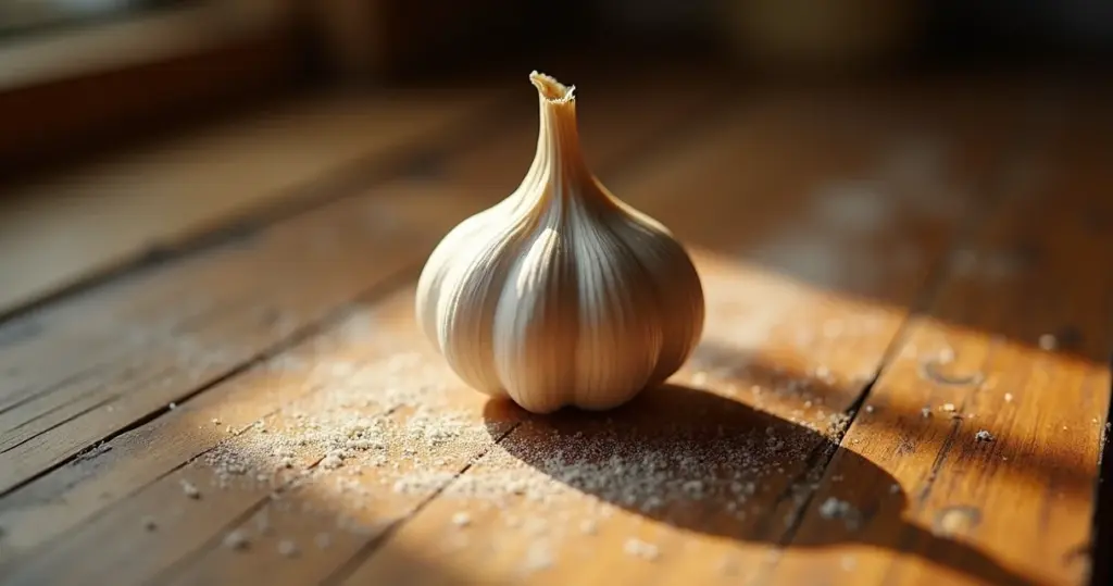 O truque do alho que afasta o ácaro da farinha da sua cozinha