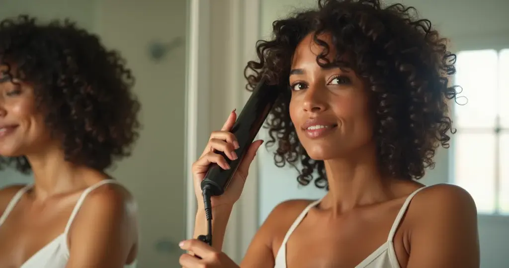 Cachos com chapinha: o movimento que ninguém ensina direito