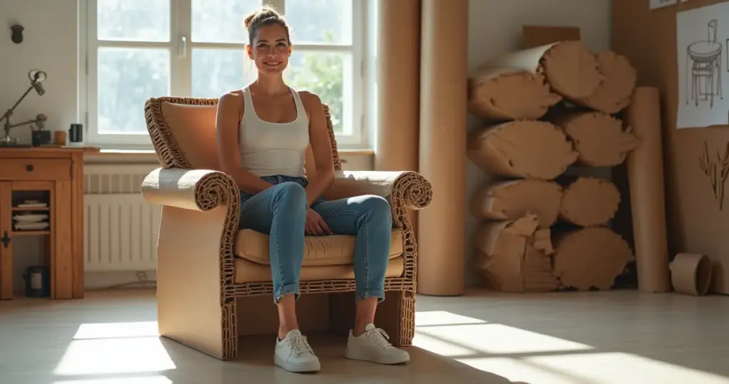 Cadeira de Papelão que Suporta 100kg: Faça a Sua em 5 Horas