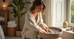 Como fazer escalda pés lavanda camomila e transformar 15 minutos em paz total