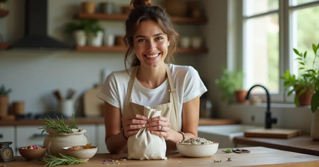 Como fazer sachê de escalda pes artesanal em 10 minutos e economizar R$ 20