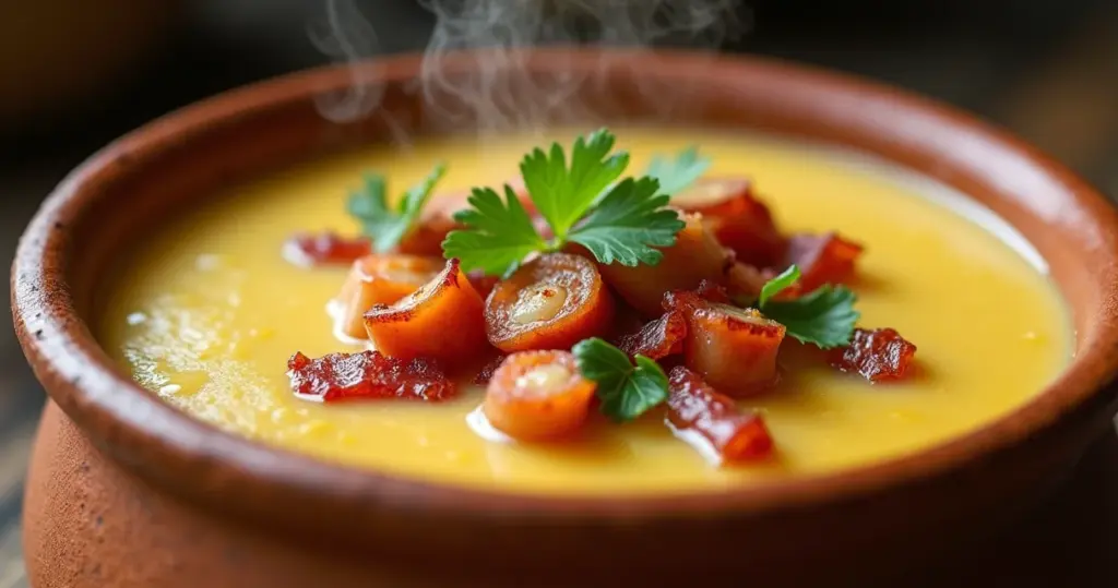 Como se faz caldo de mandioca cremoso em 40 minutos