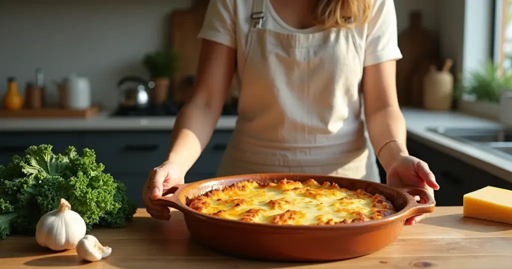 Couve gratinada: prato gourmet em 40 minutos (fácil e barato)