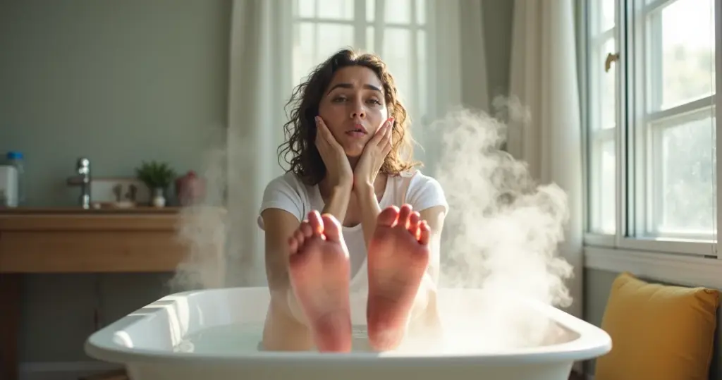Erros comuns ao fazer escalda pés em casa que podem queimar sua pele Erros comuns ao fazer escalda pés em casa que podem queimar sua pele