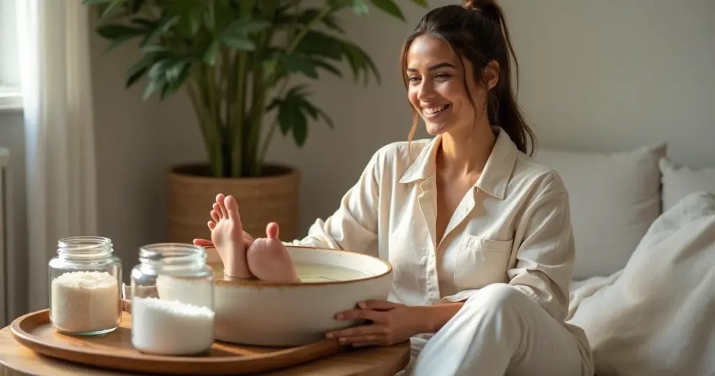 Escalda pés com sal grosso ou bicarbonato: qual dá mais resultado?