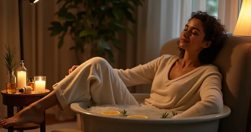 Escalda Pés com Sal Grosso e Óleos: Ritual Noturno que Revigora em 20 Min Escalda Pés com Sal Grosso e Óleos: Ritual Noturno que Revigora em 20 Min