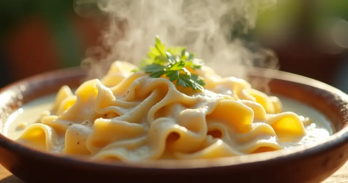 Macarrão com molho branco e queijo: a técnica que nunca falha Macarrão com molho branco e queijo: a técnica que nunca falha