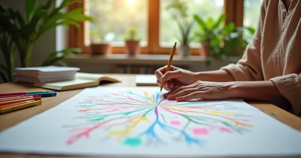 Mapa mental para estudo: como uma folha em branco corta horas de revisão