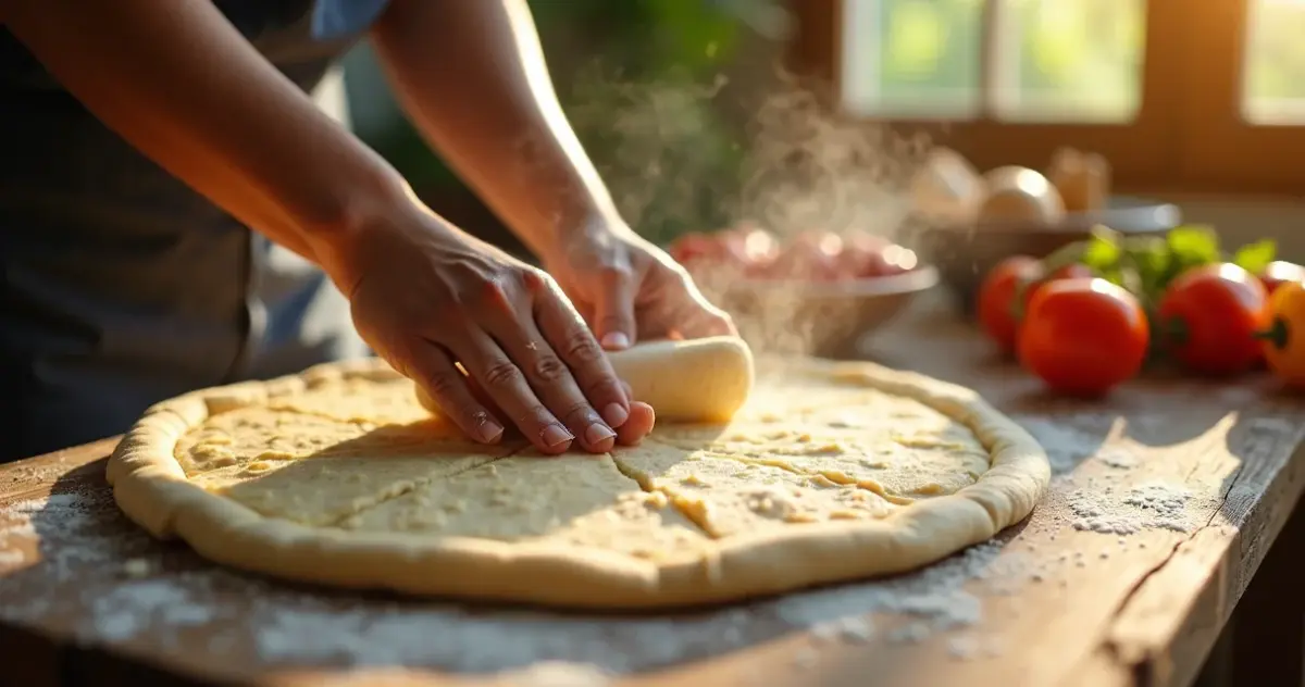 Massa de pizza caseira perfeita em 40 minutos: textura de pizzaria Massa de pizza caseira perfeita em 40 minutos: textura de pizzaria