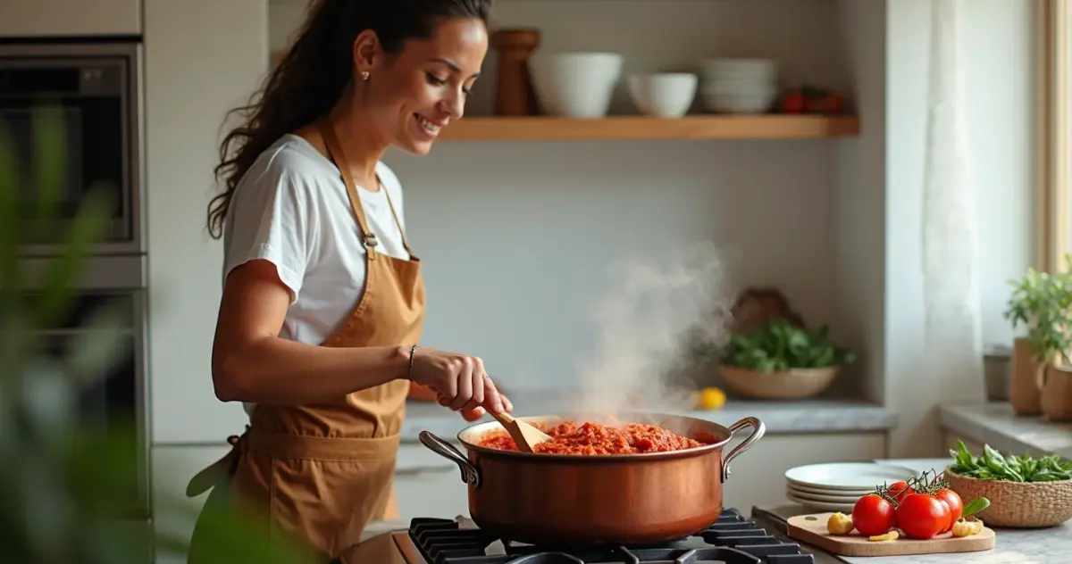 Molho de Lasanha Vermelho Perfeito: Sabor Profundo em 1h30 Molho de Lasanha Vermelho Perfeito: Sabor Profundo em 1h30