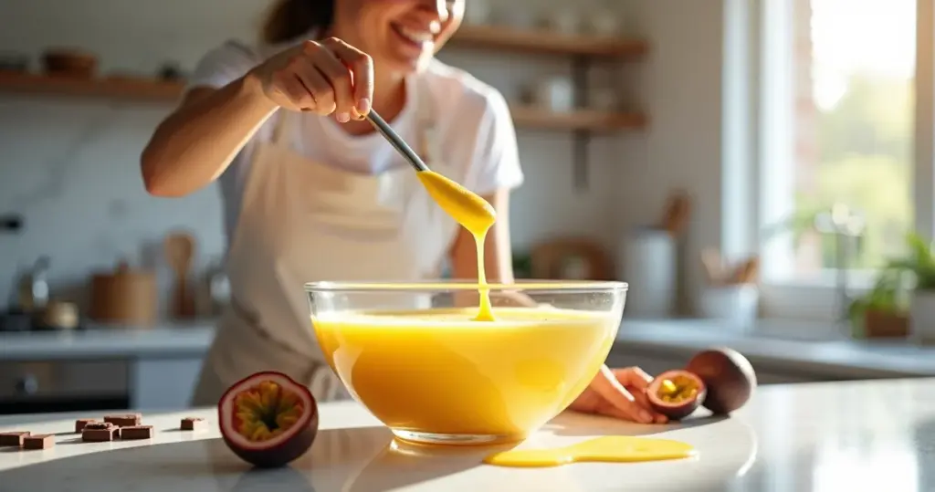 Recheio de trufa de maracujá: textura que derrete em 30 minutos Recheio de trufa de maracujá: textura que derrete em 30 minutos