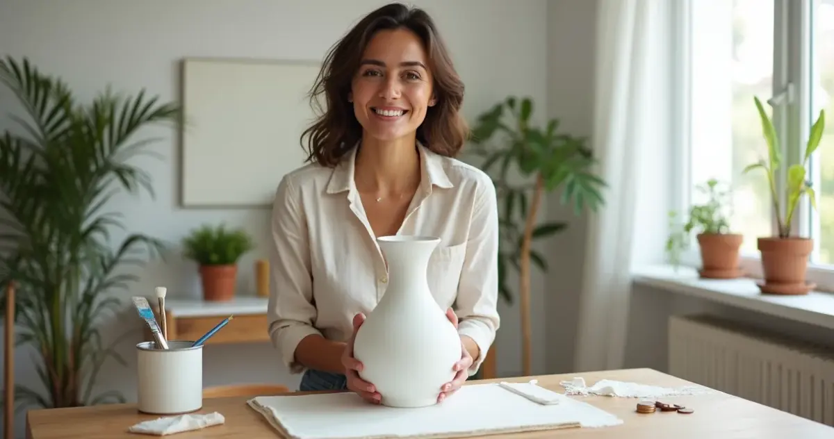 Vaso de Gesso: Transforme Sua Casa por Menos de R$ 20 (Passo a Passo)
